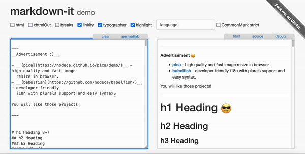 Entering 3 backticks on a new line anywhere in a page causes entire content below to be encapsulated in a code block.