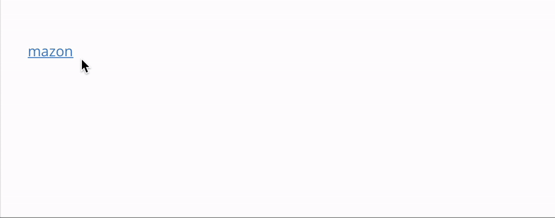 Precisely insert characters anywhere on a link's text